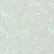 Abalorios Miyuki bugles 3mm - Crystal clear ab BGL1-250